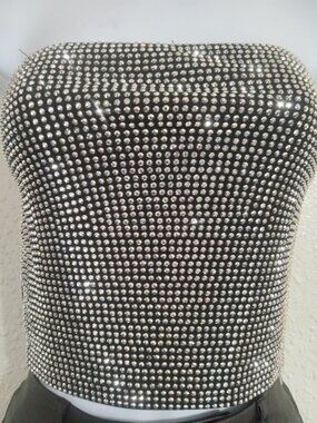 PAPERMOON - sleeveless rhinestone top